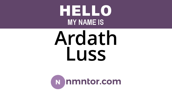 Ardath Luss