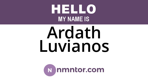 Ardath Luvianos