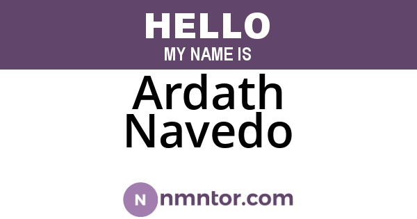 Ardath Navedo