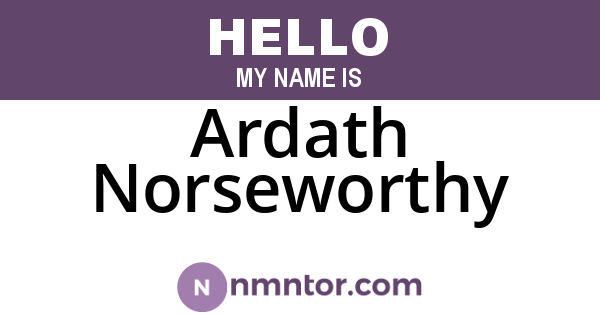 Ardath Norseworthy