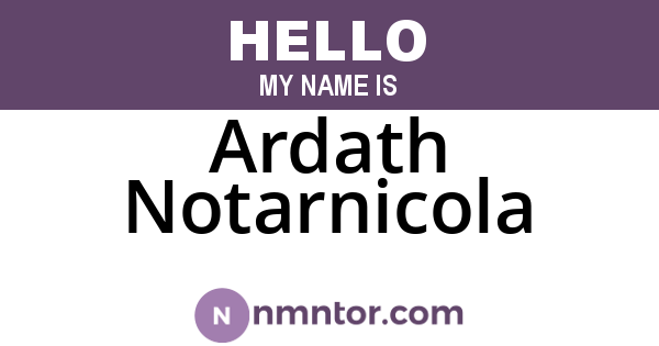 Ardath Notarnicola