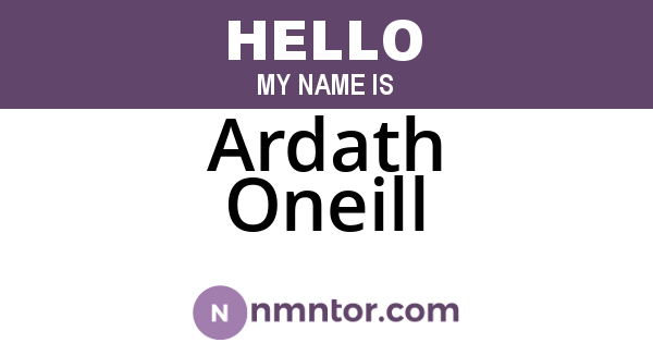 Ardath Oneill