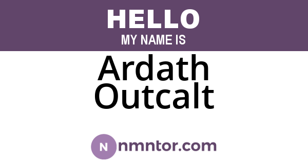 Ardath Outcalt
