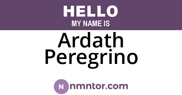 Ardath Peregrino
