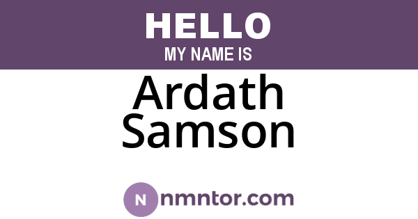 Ardath Samson