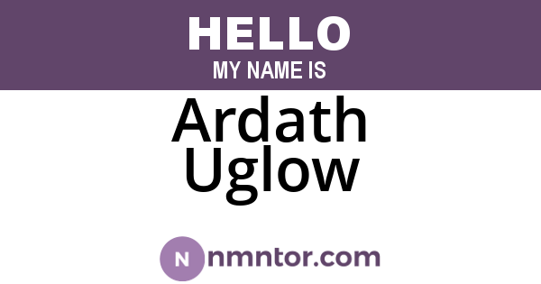 Ardath Uglow