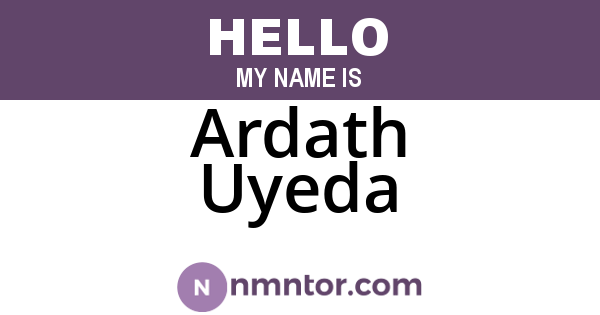 Ardath Uyeda