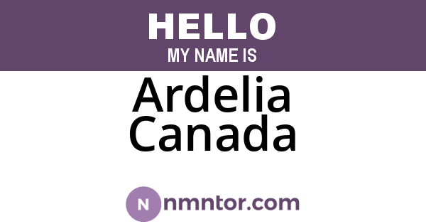 Ardelia Canada