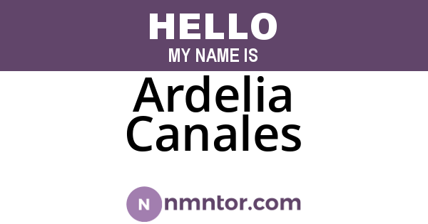 Ardelia Canales