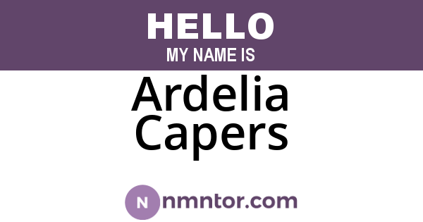 Ardelia Capers