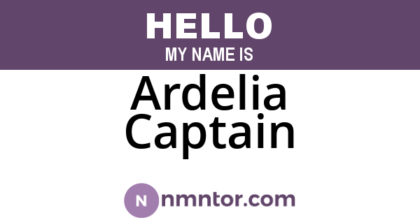 Ardelia Captain
