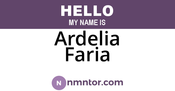 Ardelia Faria
