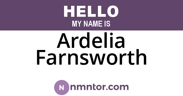 Ardelia Farnsworth