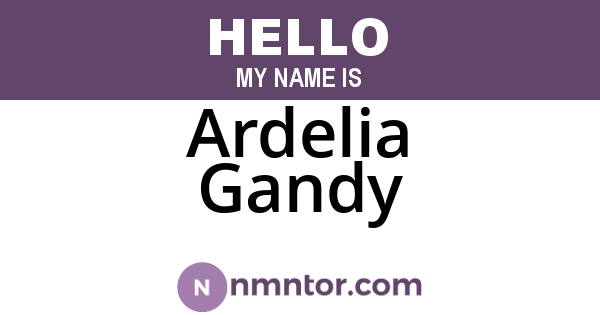 Ardelia Gandy