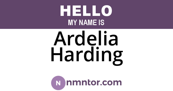 Ardelia Harding