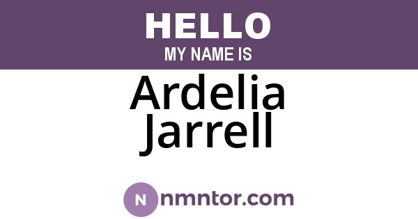 Ardelia Jarrell