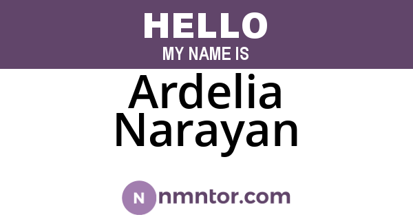 Ardelia Narayan