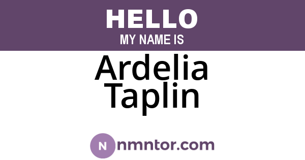 Ardelia Taplin
