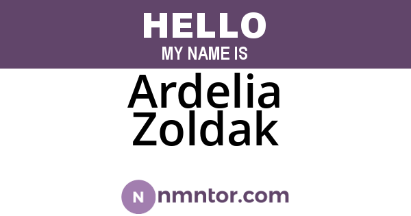 Ardelia Zoldak