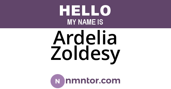 Ardelia Zoldesy