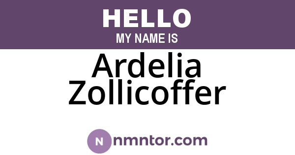 Ardelia Zollicoffer