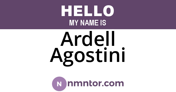 Ardell Agostini