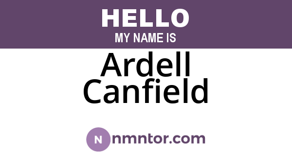 Ardell Canfield