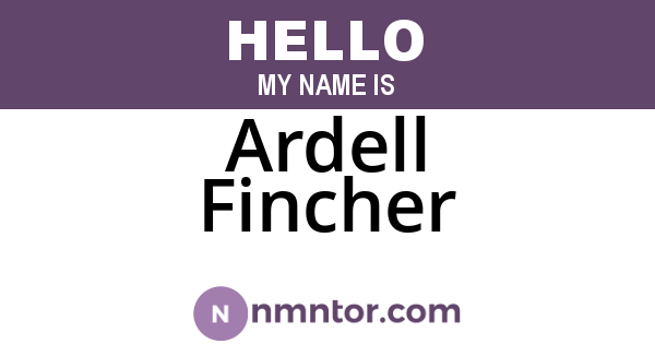 Ardell Fincher