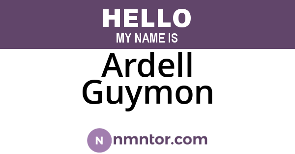 Ardell Guymon