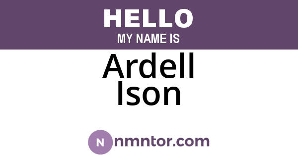Ardell Ison