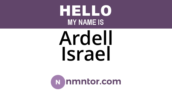 Ardell Israel