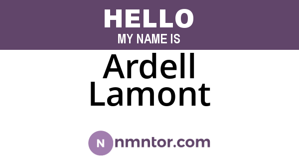 Ardell Lamont