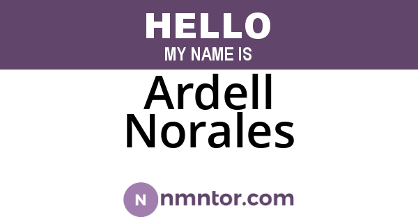 Ardell Norales
