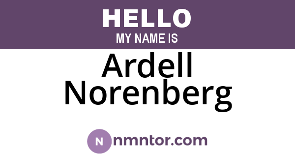 Ardell Norenberg