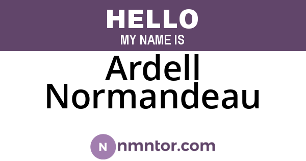 Ardell Normandeau