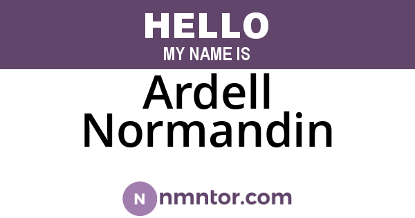 Ardell Normandin