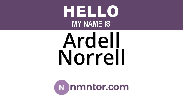 Ardell Norrell