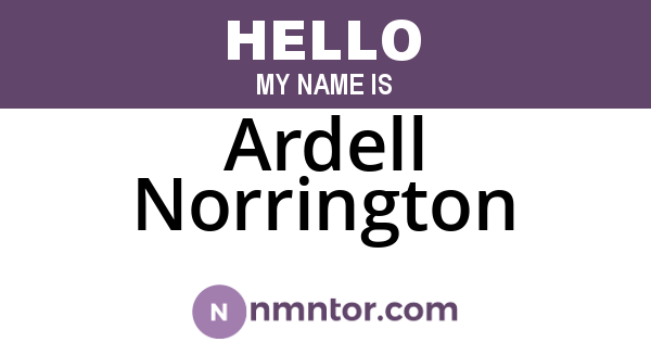 Ardell Norrington