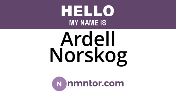 Ardell Norskog
