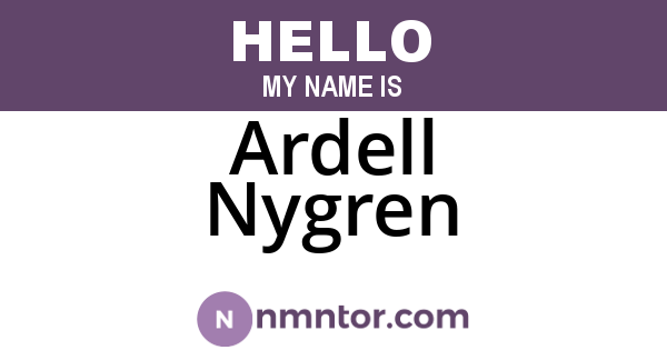 Ardell Nygren