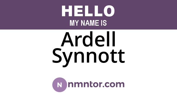 Ardell Synnott