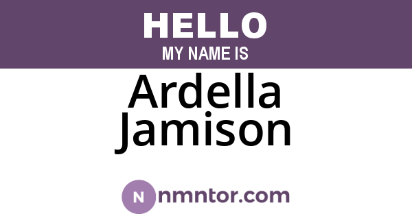 Ardella Jamison