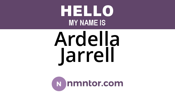 Ardella Jarrell