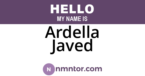 Ardella Javed