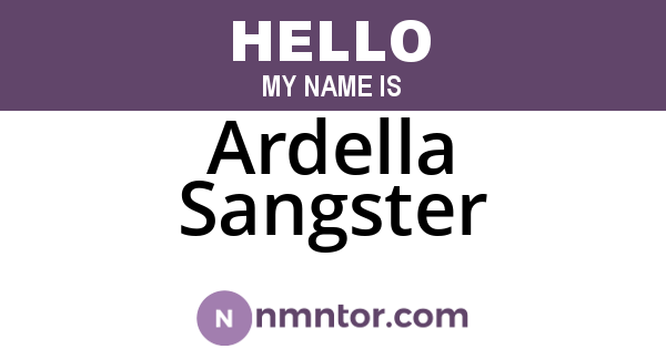 Ardella Sangster