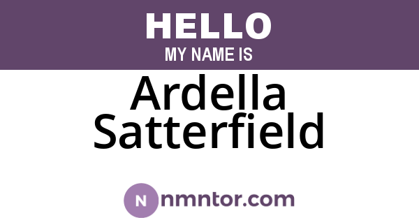 Ardella Satterfield