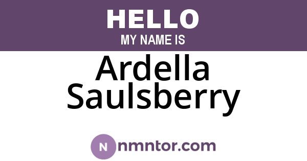Ardella Saulsberry