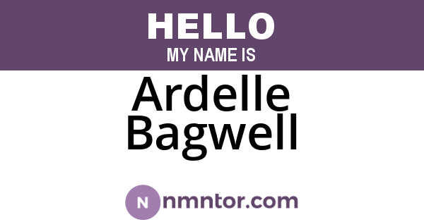 Ardelle Bagwell