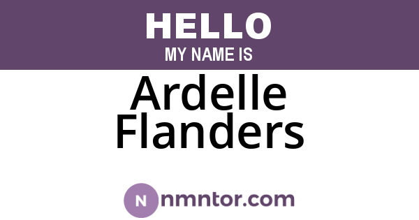 Ardelle Flanders