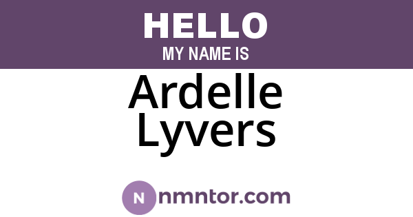 Ardelle Lyvers